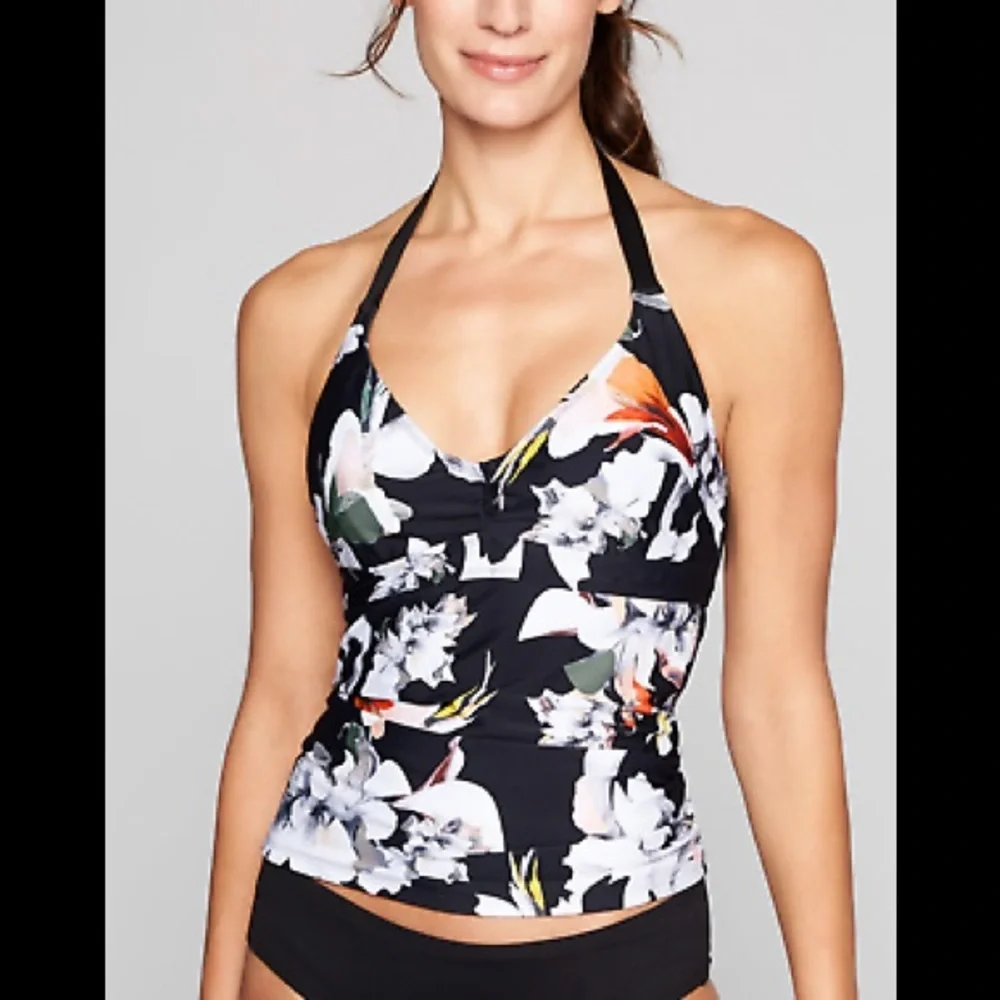 Athleta Polynesia Tankini Halter Top‎ ONLY, Size 32DD, NWT